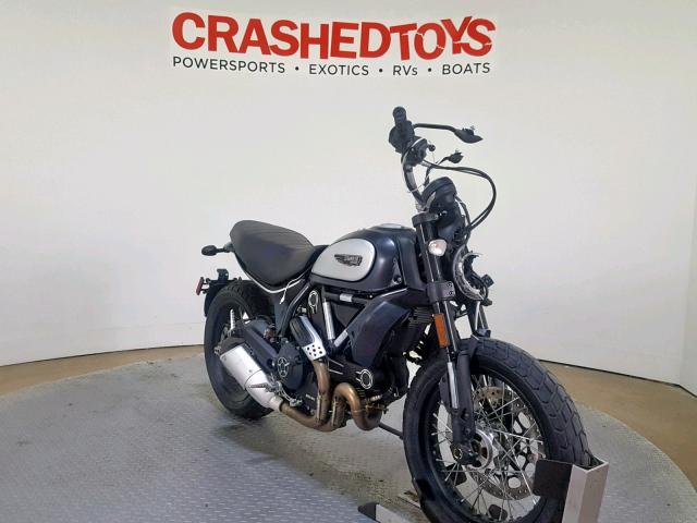 ML015ANM4JT015091 - 2018 DUCATI SCRAMBLER GRAY photo 2