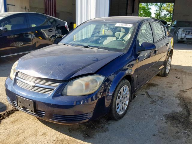 1G1AT58H297170733 - 2009 CHEVROLET COBALT LT BLUE photo 2