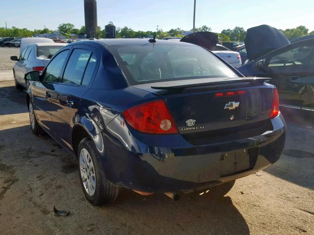 1G1AT58H297170733 - 2009 CHEVROLET COBALT LT BLUE photo 3