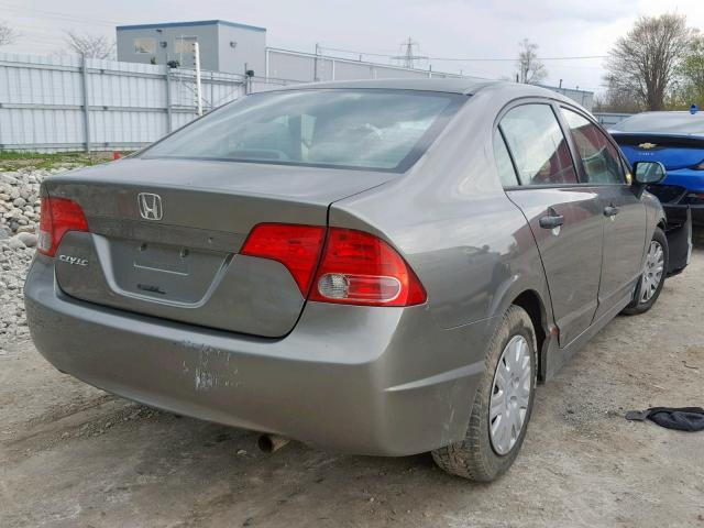 2HGFA15346H032682 - 2006 HONDA CIVIC DX GRAY photo 4