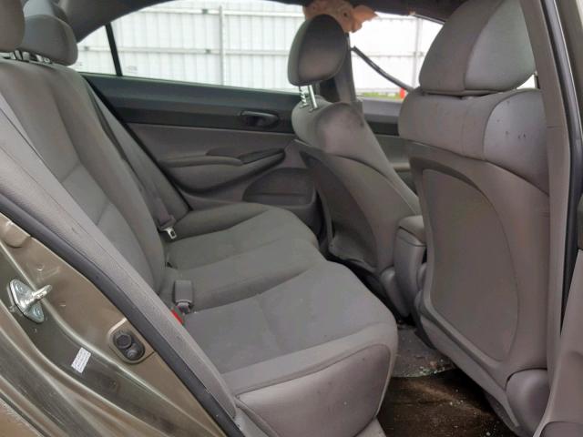 2HGFA15346H032682 - 2006 HONDA CIVIC DX GRAY photo 6