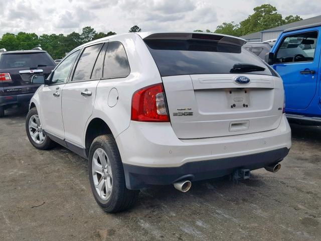 2FMDK3JC6BBA99099 - 2011 FORD EDGE SEL WHITE photo 3