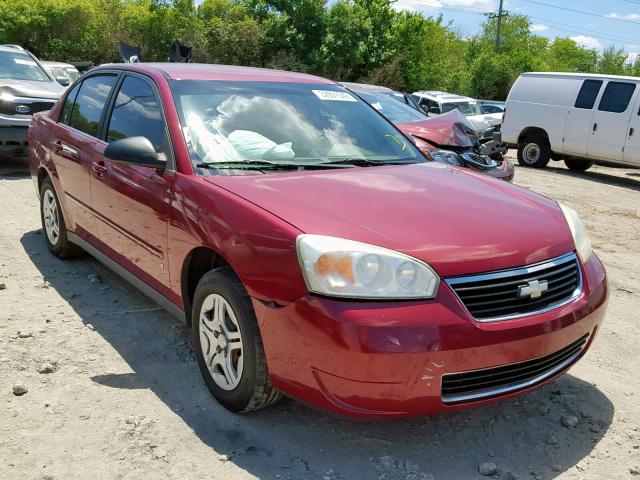 1G1ZS51F66F290714 - 2006 CHEVROLET MALIBU LS BURGUNDY photo 1