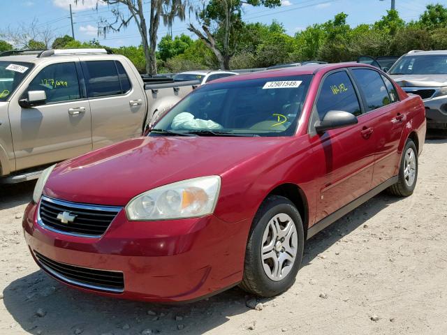 1G1ZS51F66F290714 - 2006 CHEVROLET MALIBU LS BURGUNDY photo 2