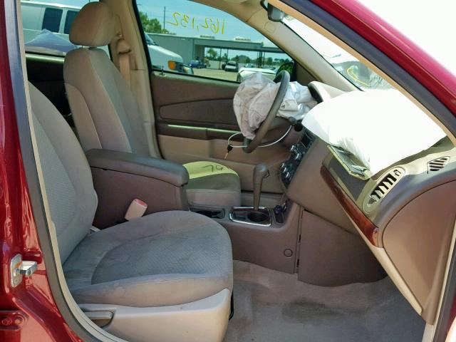 1G1ZS51F66F290714 - 2006 CHEVROLET MALIBU LS BURGUNDY photo 5
