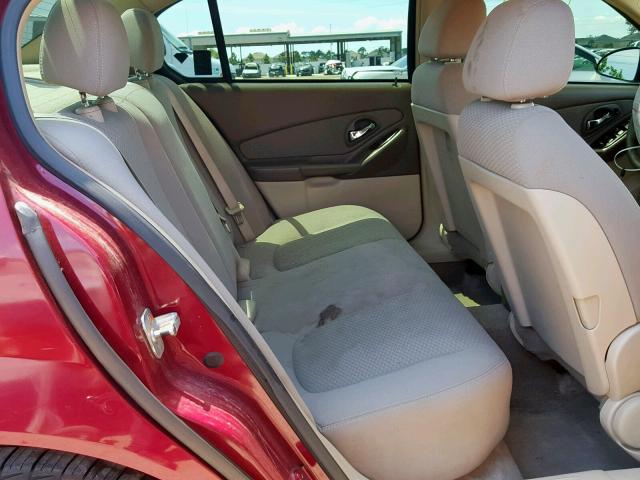 1G1ZS51F66F290714 - 2006 CHEVROLET MALIBU LS BURGUNDY photo 6