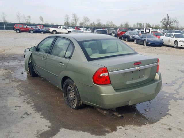 1G1ZS518X6F285386 - 2006 CHEVROLET MALIBU LS GREEN photo 3
