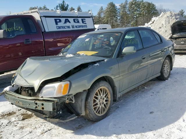 4S3BE625747200070 - 2004 SUBARU LEGACY L S GREEN photo 2