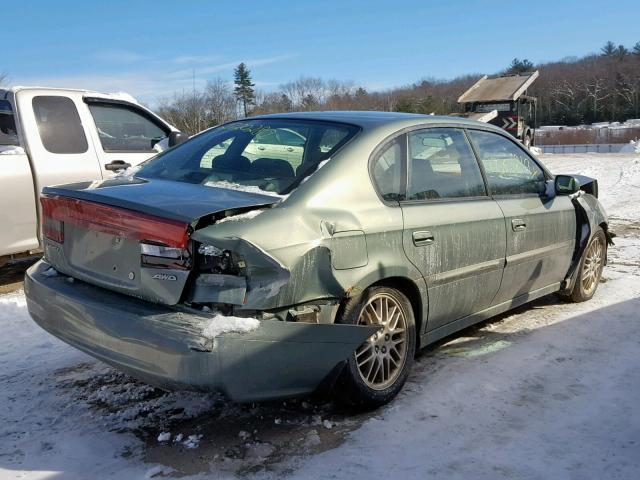 4S3BE625747200070 - 2004 SUBARU LEGACY L S GREEN photo 4