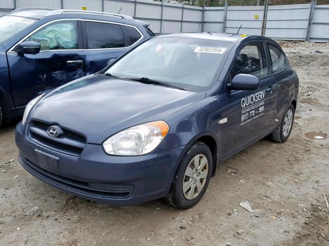 KMHCM3AC3AU178356 - 2010 HYUNDAI ACCENT BLU GRAY photo 2