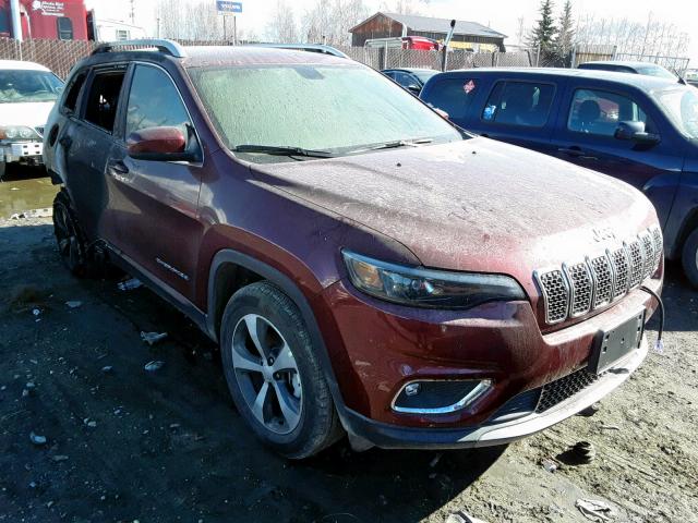 1C4PJMDX6KD374070 - 2019 JEEP CHEROKEE L MAROON photo 1