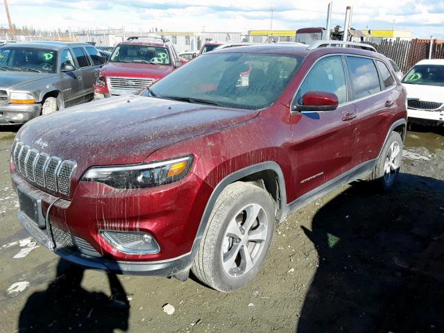 1C4PJMDX6KD374070 - 2019 JEEP CHEROKEE L MAROON photo 2