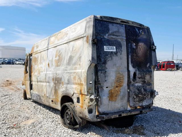 3C6TRVDG6HE551888 - 2017 RAM PROMASTER 烧焦的 照片 3