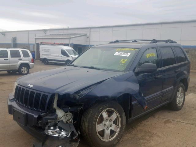 1J4GR48K35C509162 - 2005 JEEP GRAND CHER BLUE photo 2