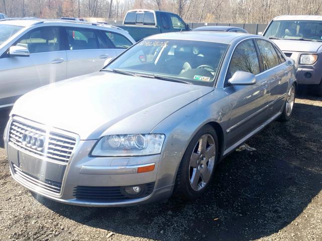 WAULV44E17N001244 - 2007 AUDI A8 4.2 QUA GRAY photo 2