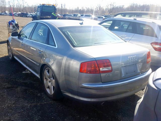 WAULV44E17N001244 - 2007 AUDI A8 4.2 QUA GRAY photo 3