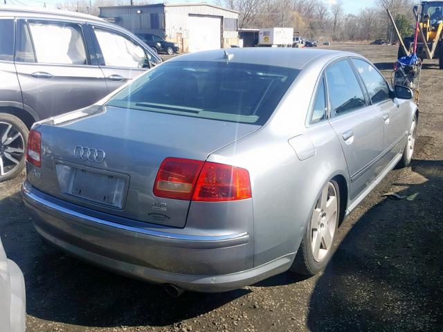 WAULV44E17N001244 - 2007 AUDI A8 4.2 QUA GRAY photo 4