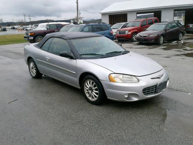 1C3EL55U41N587057 - 2001 CHRYSLER SEBRING LX SILVER photo 1