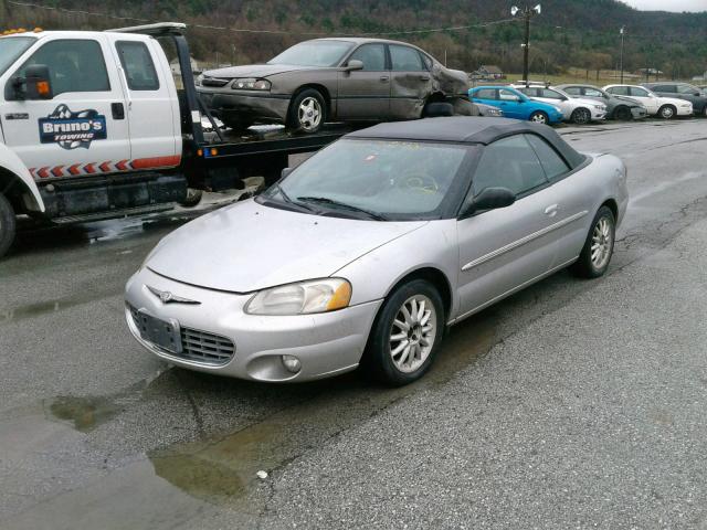 1C3EL55U41N587057 - 2001 CHRYSLER SEBRING LX SILVER photo 2