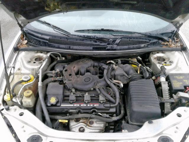 1C3EL55U41N587057 - 2001 CHRYSLER SEBRING LX SILVER photo 7