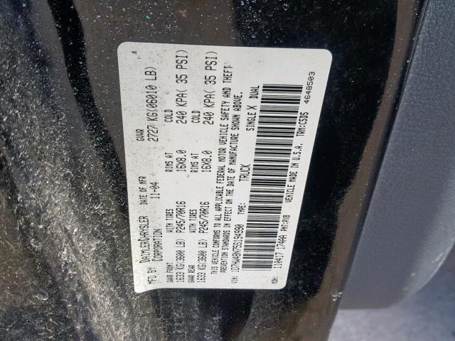 1D7HW48N75S194990 - 2005 DODGE DAKOTA QUA GRAY photo 10