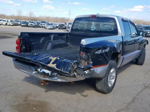 1D7HW48N75S194990 - 2005 DODGE DAKOTA QUA GRAY photo 4