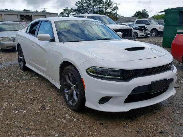 2C3CDXHG4KH512939 - 2019 DODGE CHARGER GT WHITE photo 1