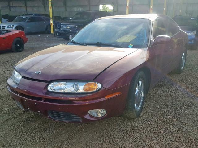 1G3GS64C814116220 - 2001 OLDSMOBILE AURORA 4.0 BURGUNDY photo 2