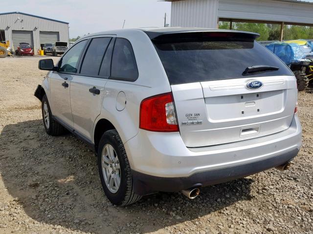 2FMDK3GC7BBA00474 - 2011 FORD EDGE SE SILVER photo 3