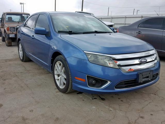 3FAHP0CG9AR175278 - 2010 FORD FUSION SEL BLUE photo 1