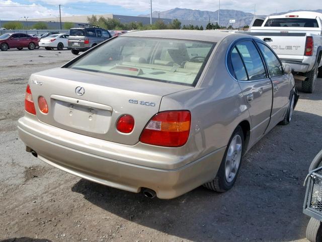 JT8BD68S9Y0094248 - 2000 LEXUS GS 300 GOLD photo 4