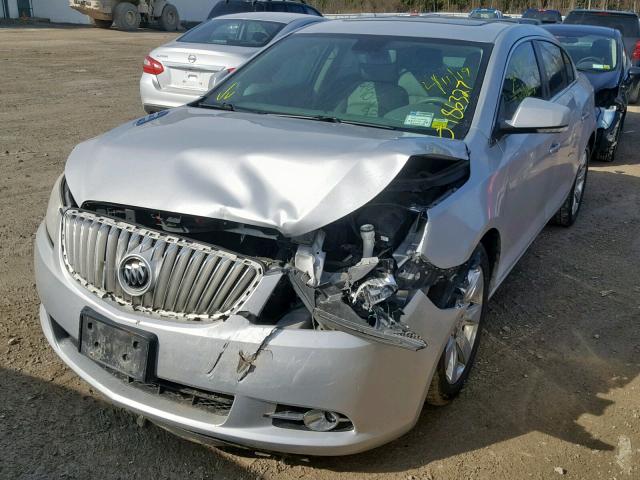 1G4GC5EG2AF178057 - 2010 BUICK LACROSSE C SILVER photo 2