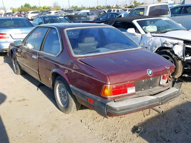 WBAEB8406D6995666 - 1983 BMW 633 CSI AU BURGUNDY photo 3