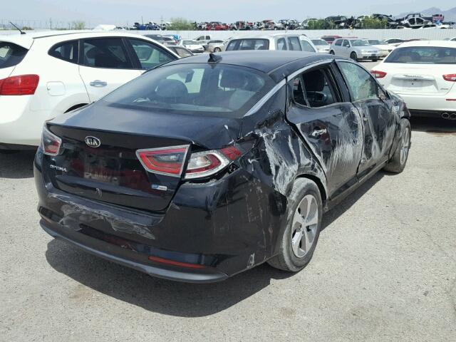 KNAGM4AD0F5085944 - 2015 KIA OPTIMA HYB BLACK photo 4