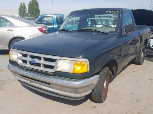 1FTCR10X0PUB66947 - 1993 FORD RANGER GREEN photo 2