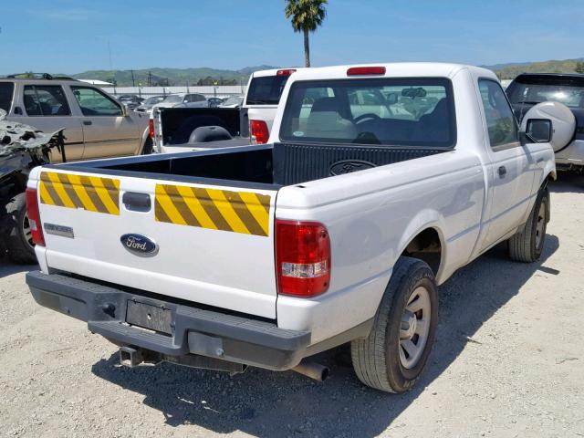 1FTYR10D79PA64669 - 2009 FORD RANGER WHITE photo 4