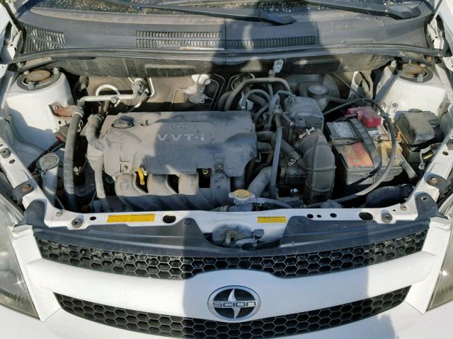 JTKKT624660143863 - 2006 SCION XA WHITE photo 7