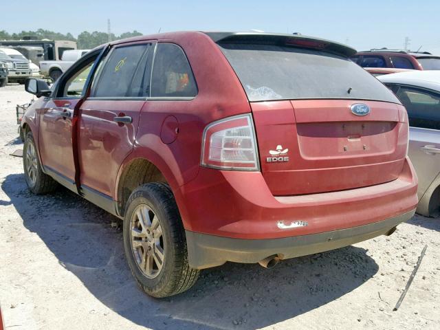 2FMDK36C07BA52893 - 2007 FORD EDGE SE RED photo 3