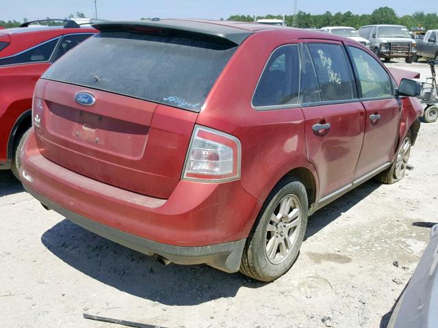 2FMDK36C07BA52893 - 2007 FORD EDGE SE RED photo 4