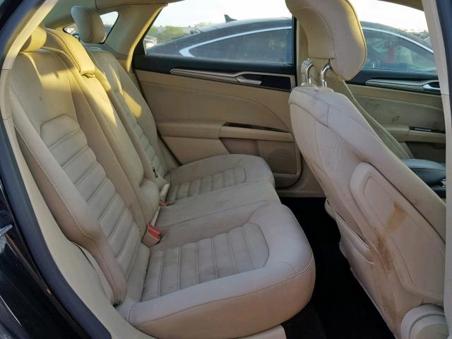 3FA6P0HD9ER227245 - 2014 FORD FUSION SE BLACK photo 6
