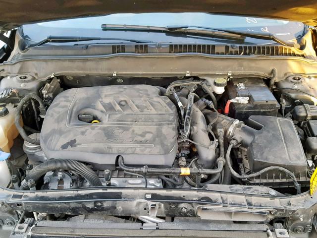 3FA6P0HD9ER227245 - 2014 FORD FUSION SE BLACK photo 7