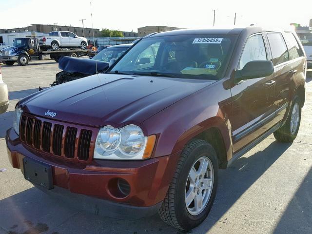 1J8GS48K27C657728 - 2007 JEEP GRAND CHER BURGUNDY photo 2