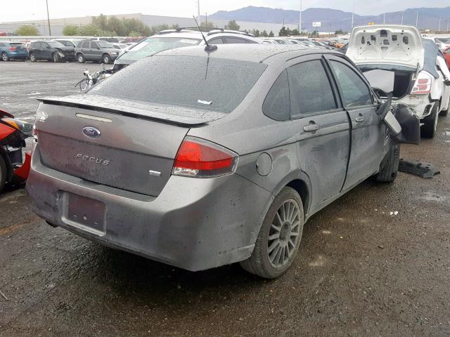 1FAHP3GN1AW197055 - 2010 FORD FOCUS SES GRAY photo 4