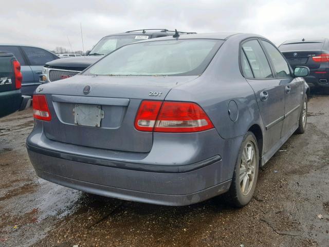 YS3FD49Y171109658 - 2007 SAAB 9-3 2.0T GRAY photo 4