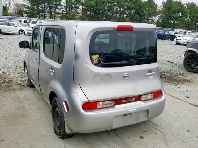 JN8AZ28R19T101458 - 2009 NISSAN CUBE BASE SILVER photo 3