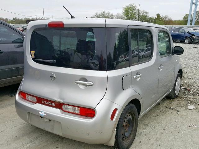 JN8AZ28R19T101458 - 2009 NISSAN CUBE BASE SILVER photo 4