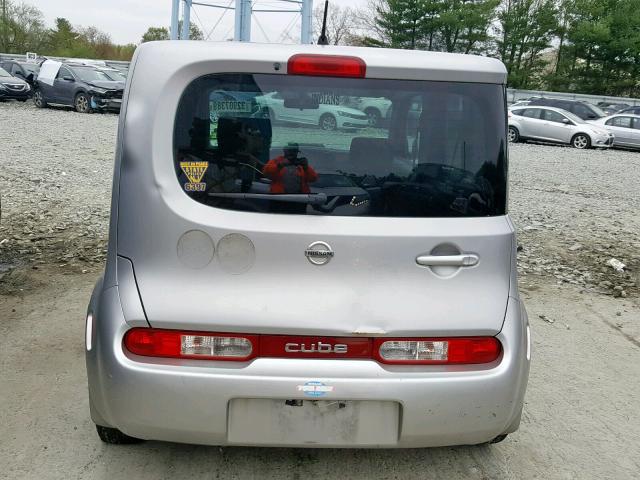 JN8AZ28R19T101458 - 2009 NISSAN CUBE BASE SILVER photo 9