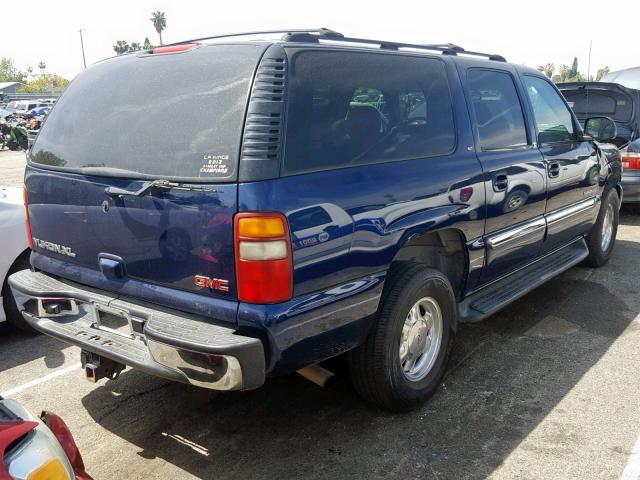 3GKEC16T92G337984 - 2002 GMC YUKON XL C BLUE photo 4