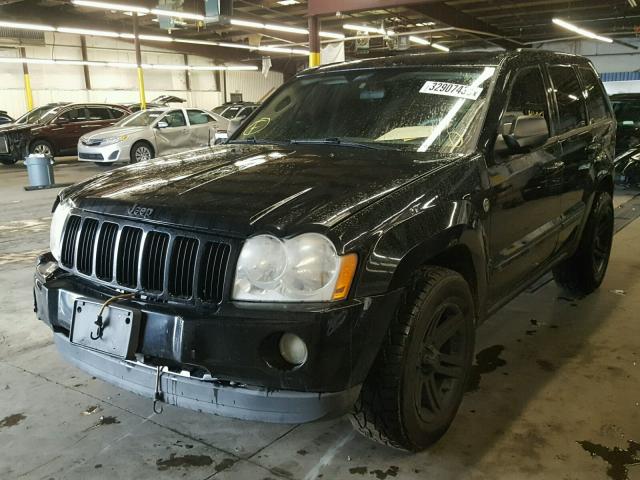 1J8HR48P27C594464 - 2007 JEEP GRAND CHER BLACK photo 2