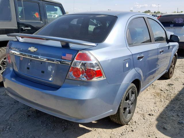 KL1TG566X8B067892 - 2008 CHEVROLET AVEO LT BLUE photo 4